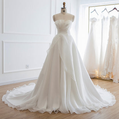 White Chiffon Bridal Gown off Shoulder Wedding Trailing Dress Sexy Whi – Ame_handmadesg White Chiffon Bridal Gown off Shoulder Wedding Trailing Dress Sexy Whi – Ame_handmadesg
