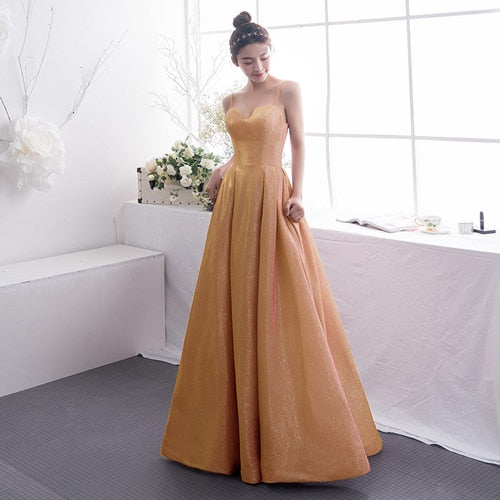 Suosikki Women's Gradient Evening Dresses Sequin V Neck Contrast Color Party Gown formal prom dresses gown