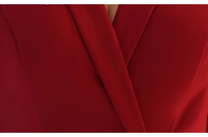 New Autumn Winter Dress Half Sleeve Temperament Red Dress Female Sexy V-neck Shoulder Embroidery Women Dress Sequin Dress