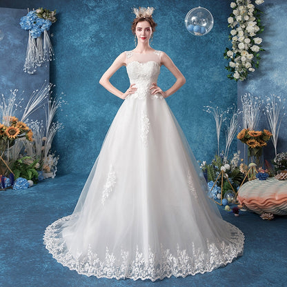 Open-Back Lace ROM Gown