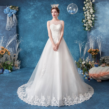 Open-Back Lace ROM Gown