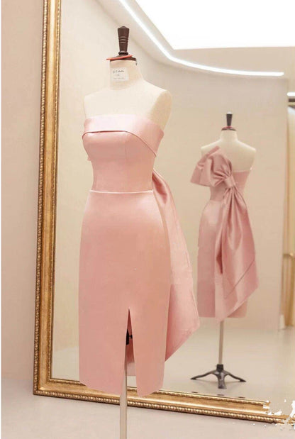 The toast bride pink can usually wear the 2020 new wedding door engagement small satin dress skirt.