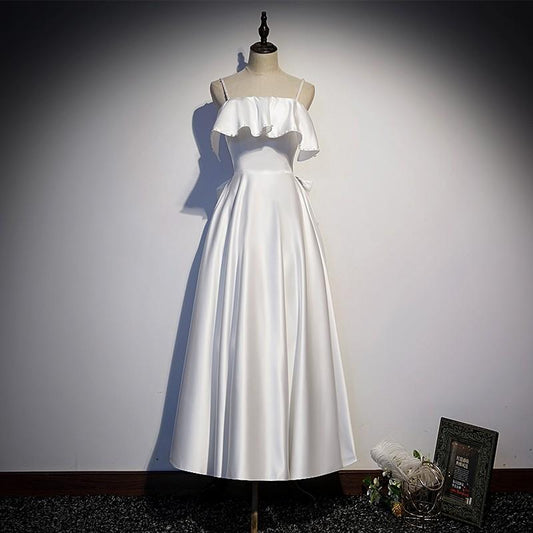 White French dress femininity long-form small crowd high-end light luxury annual meeting host dress autumn